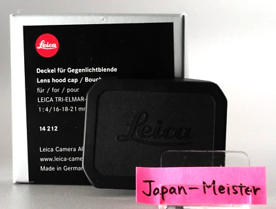 New Leica Lens Hood Cap Cover 14212 for TRI-ELMAR-M 1:4 / 16-18-21mm / 35mm F1.4 - Image 1 of 4