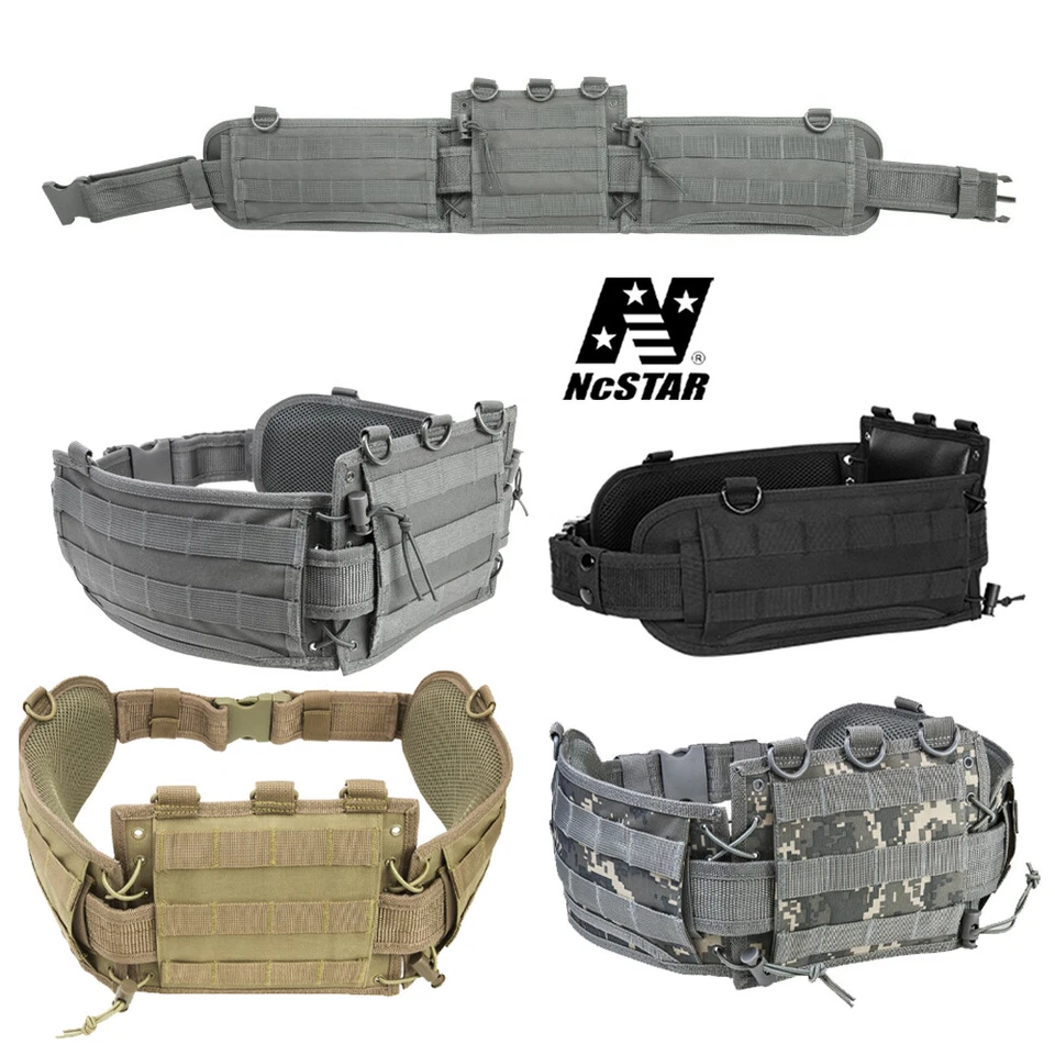 NcSTAR CVBAB2939 Tactical MOLLE PALS Modular Combat Police Battle Belt Rig