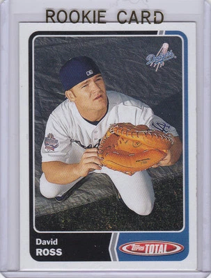 DAVID ROSS ROOKIE CARD Topps Total MLB RC Baseball Red Sox CHICAGO CUBS MANAGER - Image 1 of 2