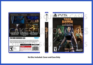 CUSTM REPLACEMENT PS5 CASE - No Game - Tomb Raider 4 5 6 Remastered PS5 NO DISC - Picture 1 of 2