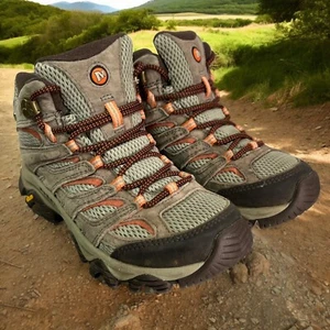 Merrell Women's Moab 3 Mid Waterproof Hiking Boot, Granite- US 6 - Picture 1 of 24