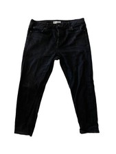 Topman Jeans Skinny Tapered Fit Black Stretch Men's Size 35x26 Good Condition👖