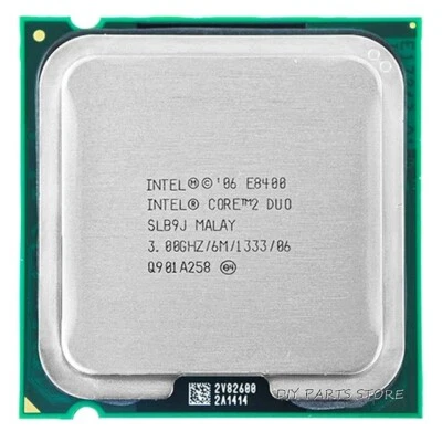 Intel Core 2 Duo E8400 3,0GHz Duo-Core LGA775 Processore NO SCATOLA / NO BOX - Immagine 1 di 2