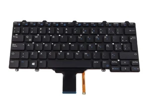 DELL LATITUDE 12 7270 XPS 12 9250 SPANISH LATIN BACKLIT LAPTOP KEYBOARD JCK53 - Picture 1 of 2