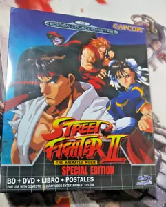 BLURAY ANIME MANGA STREET FIGHTER II THE MOVIE 1994 CAPCOM SEGA MEGADRIVE ED - Imagen 1 de 3