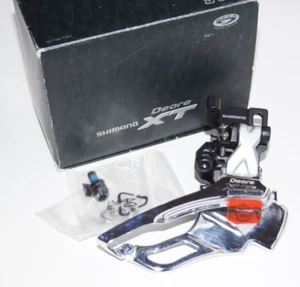 NOS Shimano Deore XT M771 Front Derailleur 9-speed Triple Direct Mount Dual Pull - Picture 1 of 8