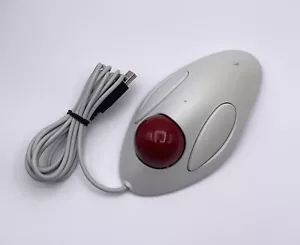 Logitech T-BB14 Red Ball Marble Computer Mouse Trackball USB Ergonomic - Picture 1 of 7