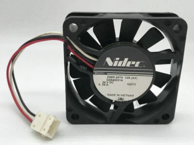 Nidec 6015 D06R-24TH 12B(AX) DC24V 0.09A 60mm inverter cooling fan - Image 1 of 3