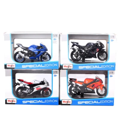 1/18 Scale Maisto Yamaha YZF-R1 YZF-R6 YZF-R7 Motorcycle Bike Diecast Model Toy - Image 1 of 4