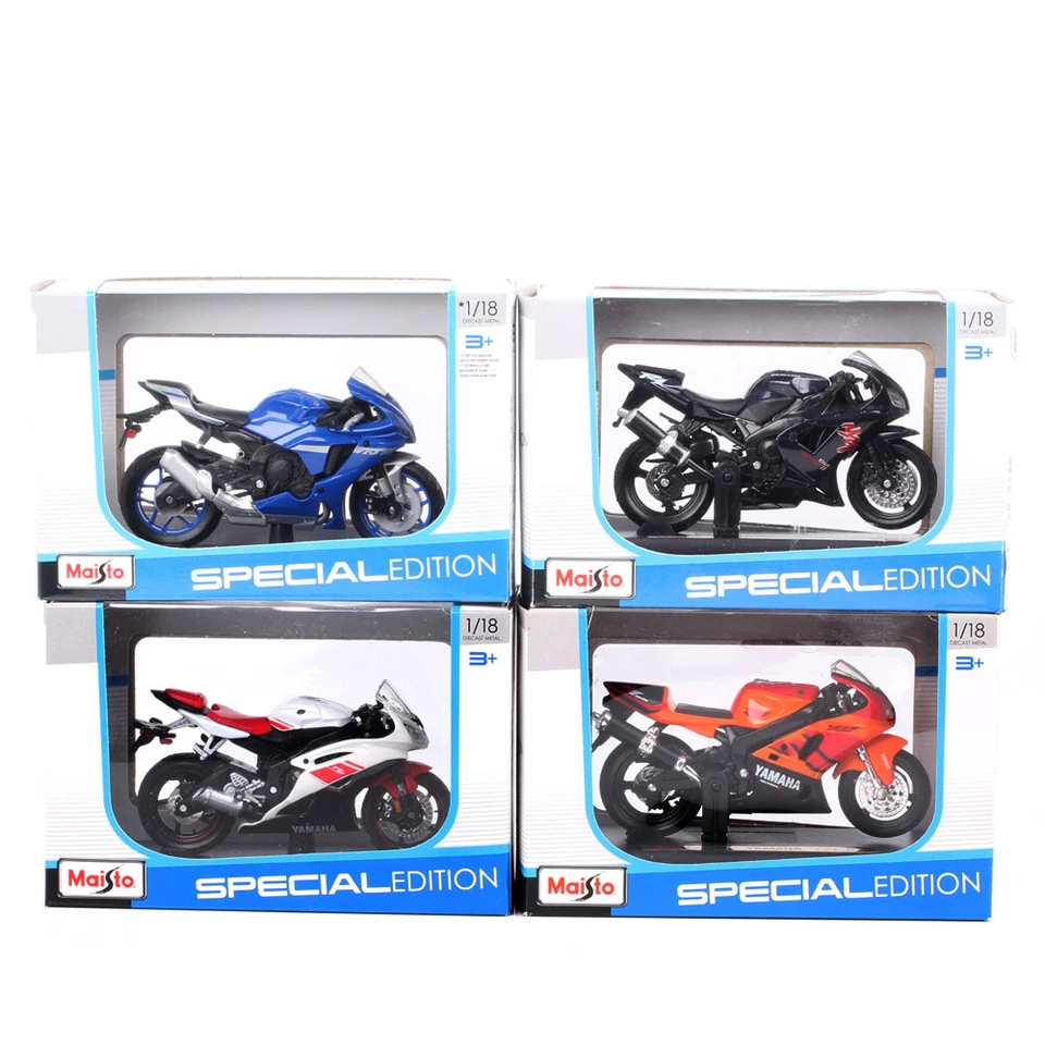 Maisto Yamaha YZF-R1 YZF-R6 YZF-R7 Escala 1/18 Motocicleta Bicicleta Diecast Modelo Juguete Foto 1 de 4