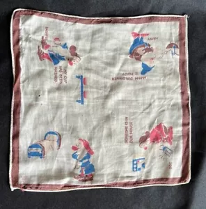Vintage Walt Disney 7 NANI Hankie/Hanky~Bamishful~Happy~Doc~Grumpy~LEGGI - Foto 1 di 9
