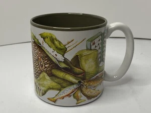 Vintage 1994 Potpourri Designs Fishing Gear A Mug Coffee Cup Trout Fisherman  - Picture 1 of 7