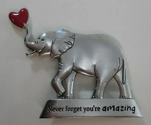 Q1 Never forget you're amazing elephant BORN TO BE WILD FIGURINE GANZ - Picture 1 of 4