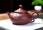 Théière en argile violette Yixing théière pure sculptée à la main ensemble de thé Kung Fu cadeau violet m