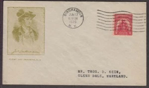 1929 Maj. Gen. John Sullivan Sc 657-22 FDC A. E. Gorham cachet Binghamton NY - Picture 1 of 1
