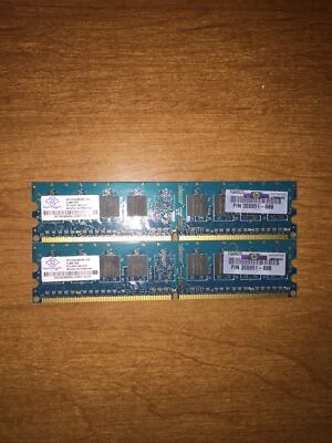 NANYA 1GB (2x 512MB) PC2-4200 RAM - Image 1 of 2