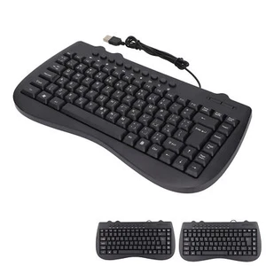 Keyboard 95 Key Wired Mini USB Interface Desktop Computer Mute Ultra Thin Ke DOB - Picture 1 of 18