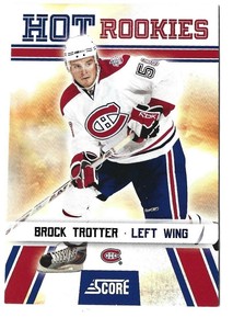  2010-11 Brock Trotter Score Hot Rookies Rookie Hockey Card #541
