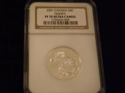 2001   50 C    QUEBEC           Canada              NGC PF  70 - Image 1 of 2