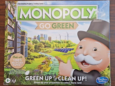 Piezas de repuesto Monopoly GO GREEN. Tablero, dados de madera, fichas, invernaderos, etc. Foto 1 de 4