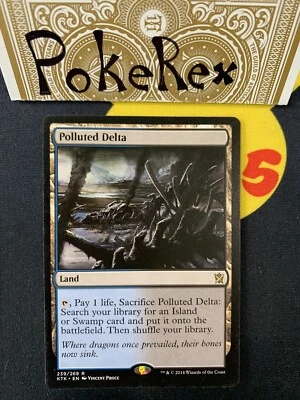 Polluted Delta -  Khans of Tarkir 239/269 - Regular Rare - NM- Magic MTG - Image 1 of 4