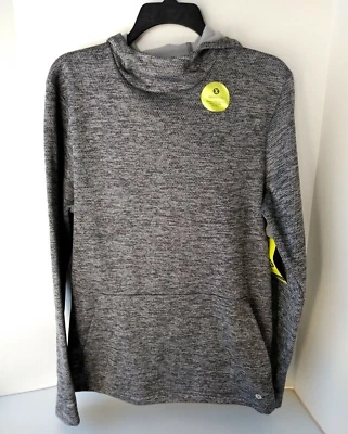 Xersion Track Jacket Womens Small Gray Quick Dri Activewear Hooded Long Sleeve — 第 1/4 张图片