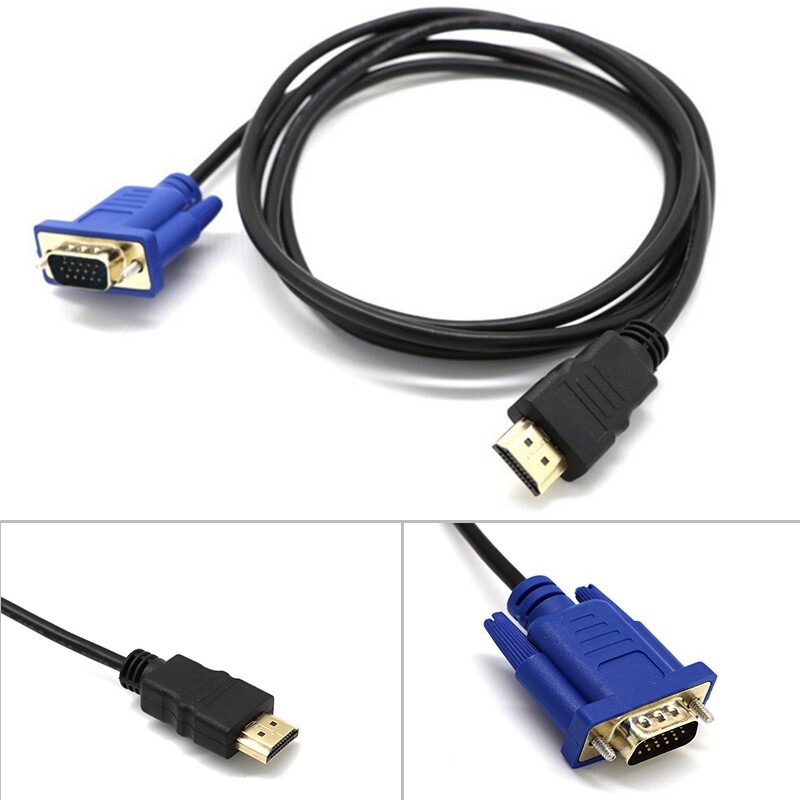 HDMI Male to VGA Male Cable Adapter 