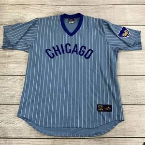 Rare Vintage Majestic Chicago Cubs Men Size 2XL Cooperstown Throwback Jersey - Picture 1 of 11