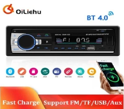 Radio estéreo para coche, 1 Din, FM, receptor de entrada MP3, USB, Blurtooth - Imagen 1 de 2