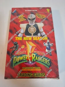 De colección 1994 Mighty Morphin Power Rangers - Tarjetas coleccionables caja completa - Imagen 1 de 4