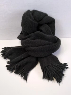 Calvin Klein акриловый серый уютный мягкий черный шарф 12 «x 70» - Изображение 1 из 4