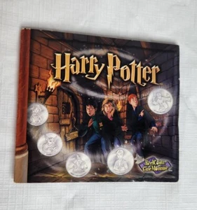2002 Harry Potter Ryal Canadian Mint Set Of 5 Collectable Medallions Reel Coinz - Picture 1 of 6