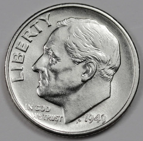 1949-s Roosevelt Dime.  High Grade.   (Inventory A) Cover