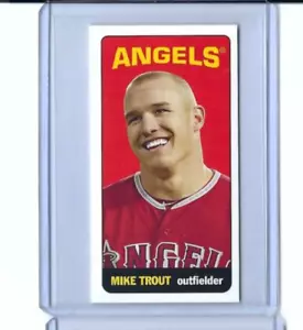 2013 Topps Archives 1965 Football Mini Tall Boys Mike Trout Los Angeles Angels - Picture 1 of 2
