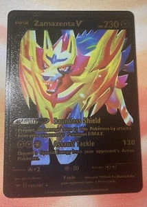 Zamazenta V 139/202 schwarze Folie Fan Kunstkarte - Bild 1 von 2