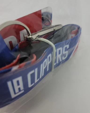 Los Angeles Clippers Breakaway Detachable Keychain ID Holder Lanyard NBA NWT Cover