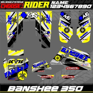 yamaha Banshee 350 FULL Kit stickers graphics decals Quad atv utv wrap graphic - Bild 1 von 2