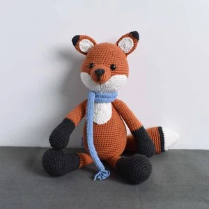 Winterfuchs - Amigurumi Wildtier - Fuchs gehäkelt - Kuscheltier - hochwertig - Bild 1 von 3