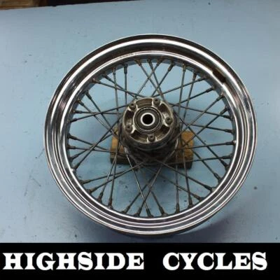 1129 00 HARLEY-DAVIDSON SOFTAIL FRONT WHEEL RIM 16" LACED  - Image 1 of 4