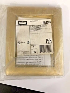 NEU Hubbell SB3083 Messing rechteckig ein Gang Bodenbox - Bild 1 von 7