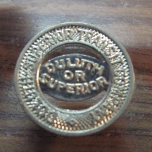 Token de tranvía Duluth-Superior Transit Company 1942 - Duluth, sin montar o nunca antes Minnesota - Imagen 1 de 2