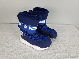 Puma Infant/Toddler Trinomic 5C Boot Sneaker 363979-02 Blue  - Picture 1 of 9