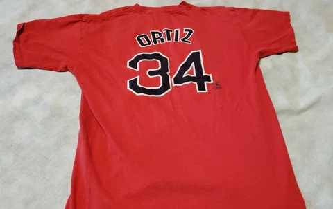 Boston Red Sox David Ortiz jersey style t-shirt XL Big Papi Cover