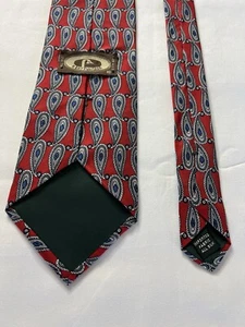 VTG Bert Pulitzer Designer Ties Silk Mens NeckTie Formal Traditional Geometric - Picture 1 of 4