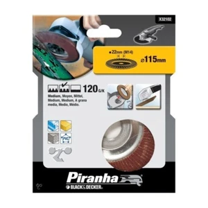 Piranha X32102 Disco Abrasivo con Lamelle per Smerigliatrice 115x22mm 120G/K - Foto 1 di 1