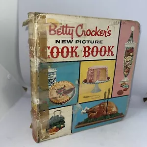 Vintage 1961?  Betty Crocker's New Picture Cookbook Binder Read Description - Imagen 1 de 15