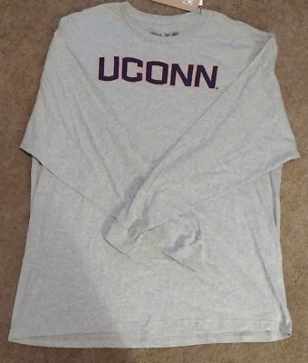  UConn Huskies "The Victory' Brand  L/S Gray T-shirt Size XXL NWT MSRP $40 - Image 1 of 4