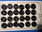 24 Bottoni Vintage Scuri Madreperlati Cm. 2,2 (126) Knoepfe Boutons Buttons ^