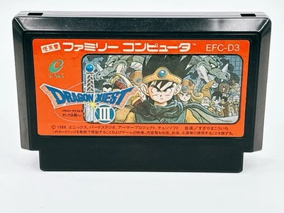 Nintendo Famicom DRAGON QUEST 3 Ⅲ ENIX Japan Import RPG Game Tested VG Condition - Image 1 of 2