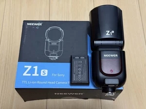 Neewer Z1S TTL Round Head Flash Strobe for Sony Camera with Battery & Charger - Picture 1 of 3